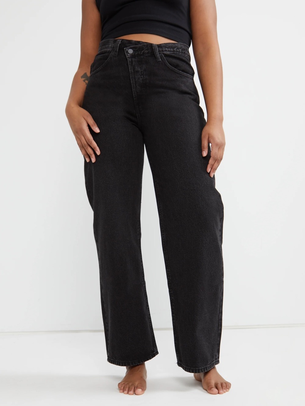 Oak + Fort Crossfront Jeans